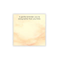 The Morning Reset: "Sunrise Affirmation" 4x4 Golden Watercolor Sticky Notes
