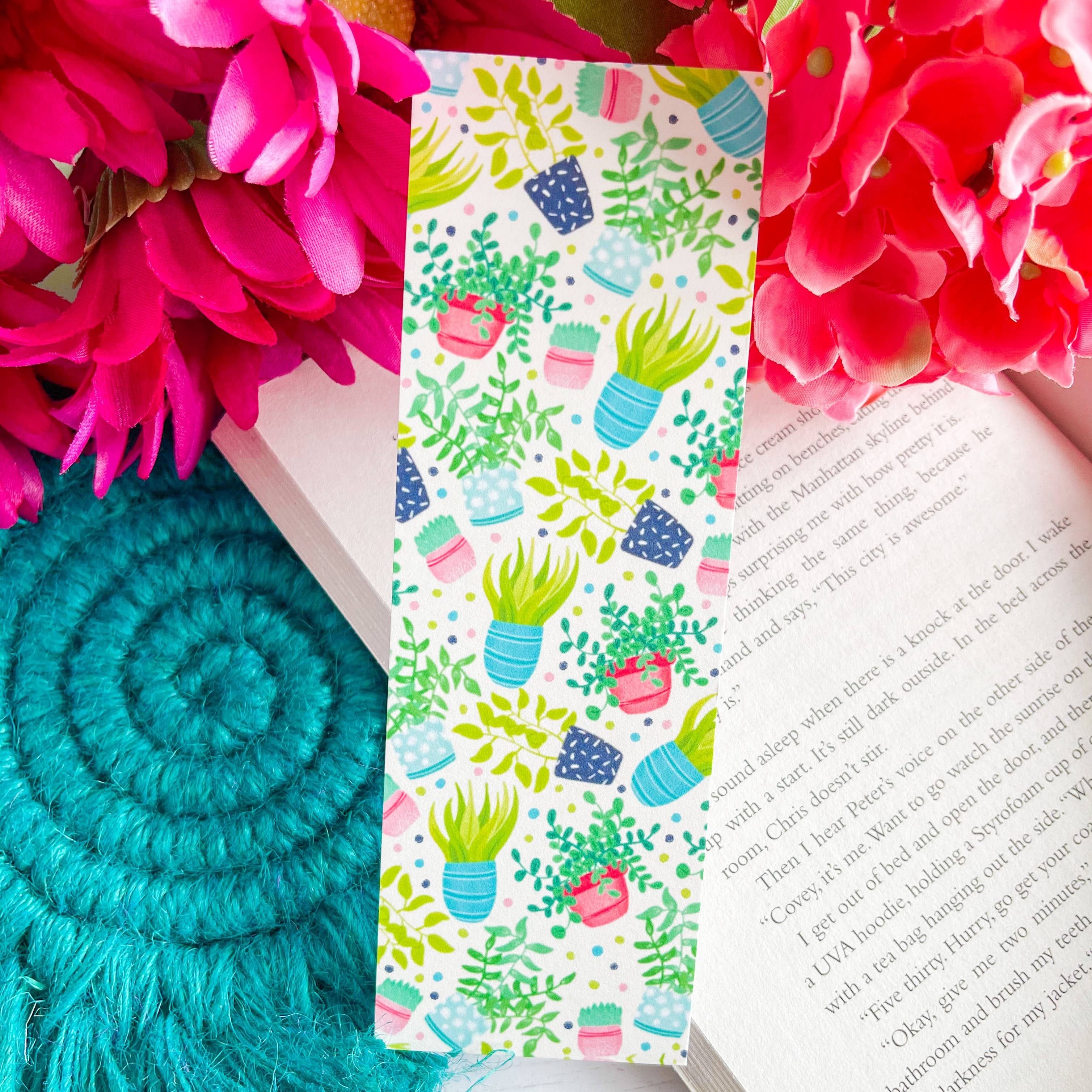 The Growth Anchor: Hand-Lettered Plant Magnetic Bookmark