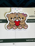 "Better Together" Twin Teddy Bears Magnetic Bookmark