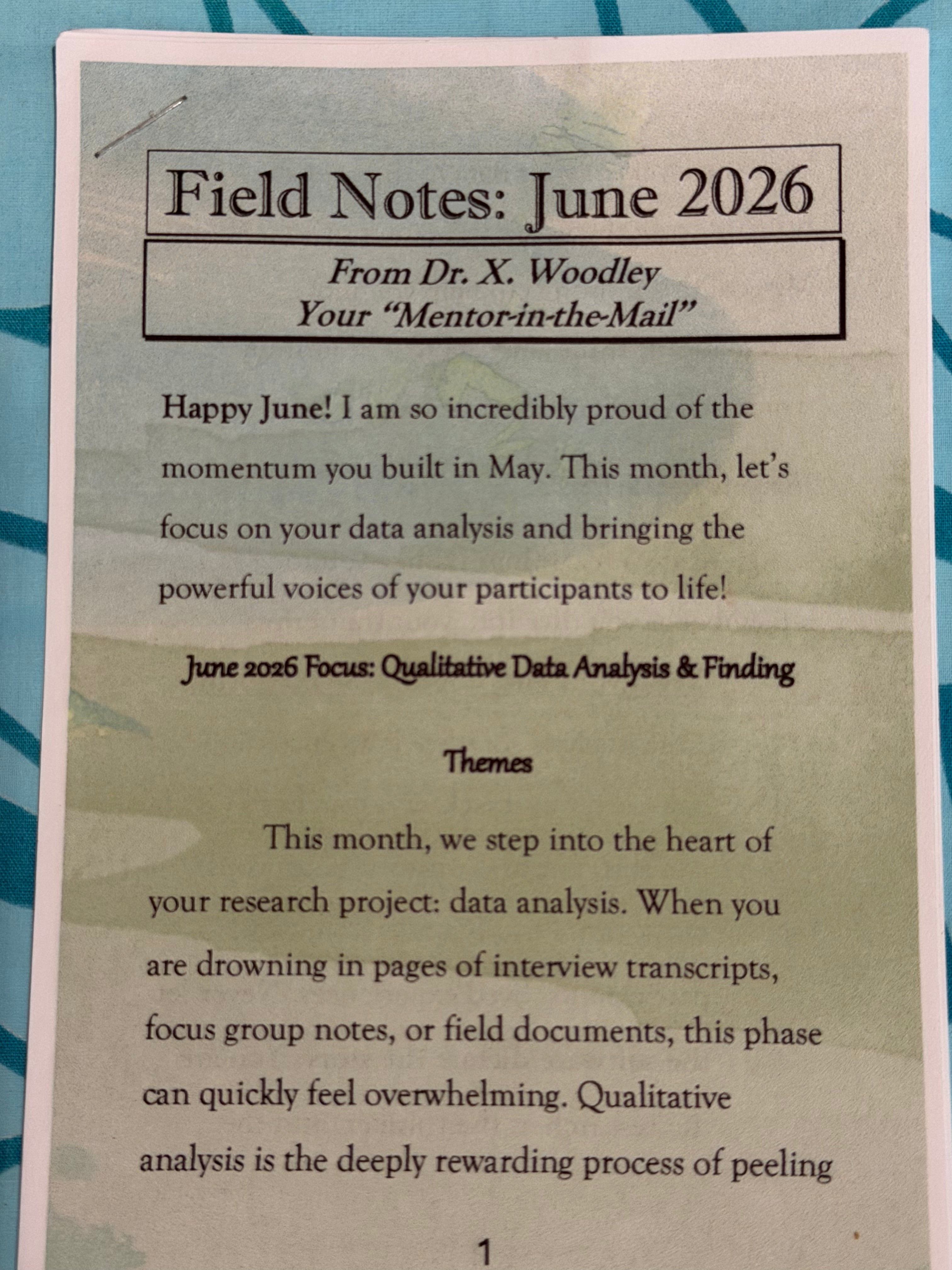 The Researcher's Field Notes: Doctoral Summer Bridge (June - July 2026)