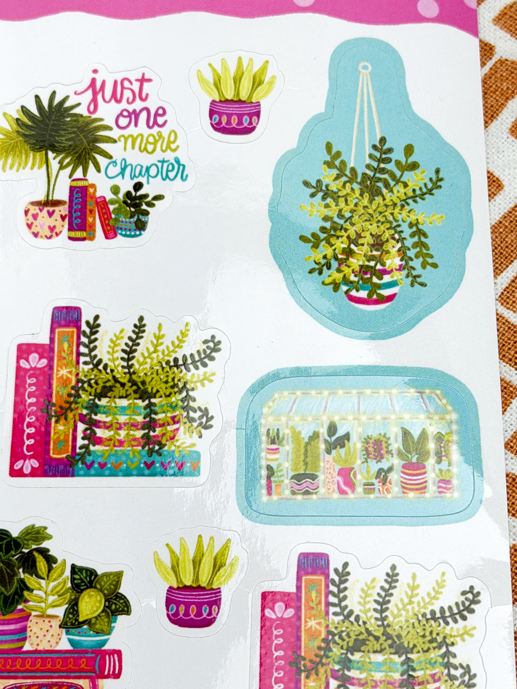 Greenhouse Book Nook Planner Sticker Sheet