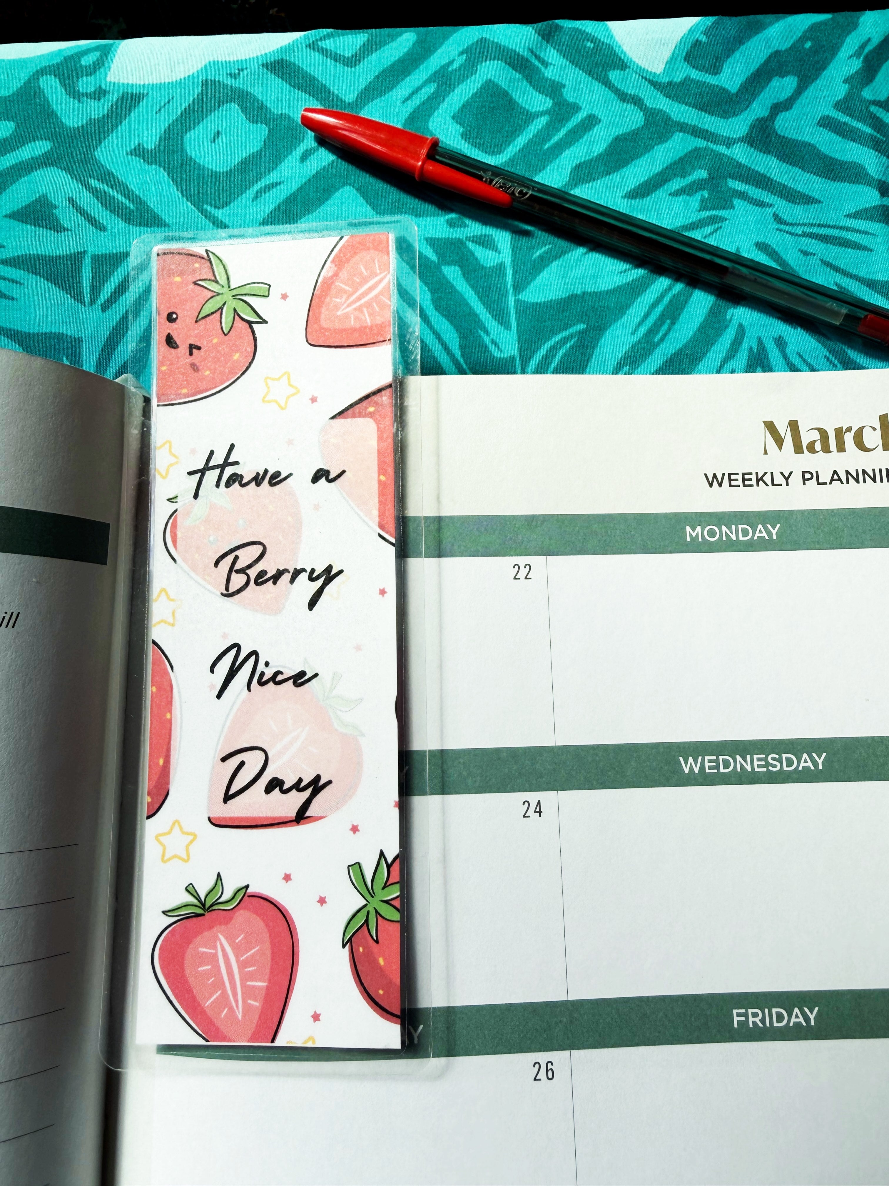 "Have a Berry Nice Day" Traditional Bookmark