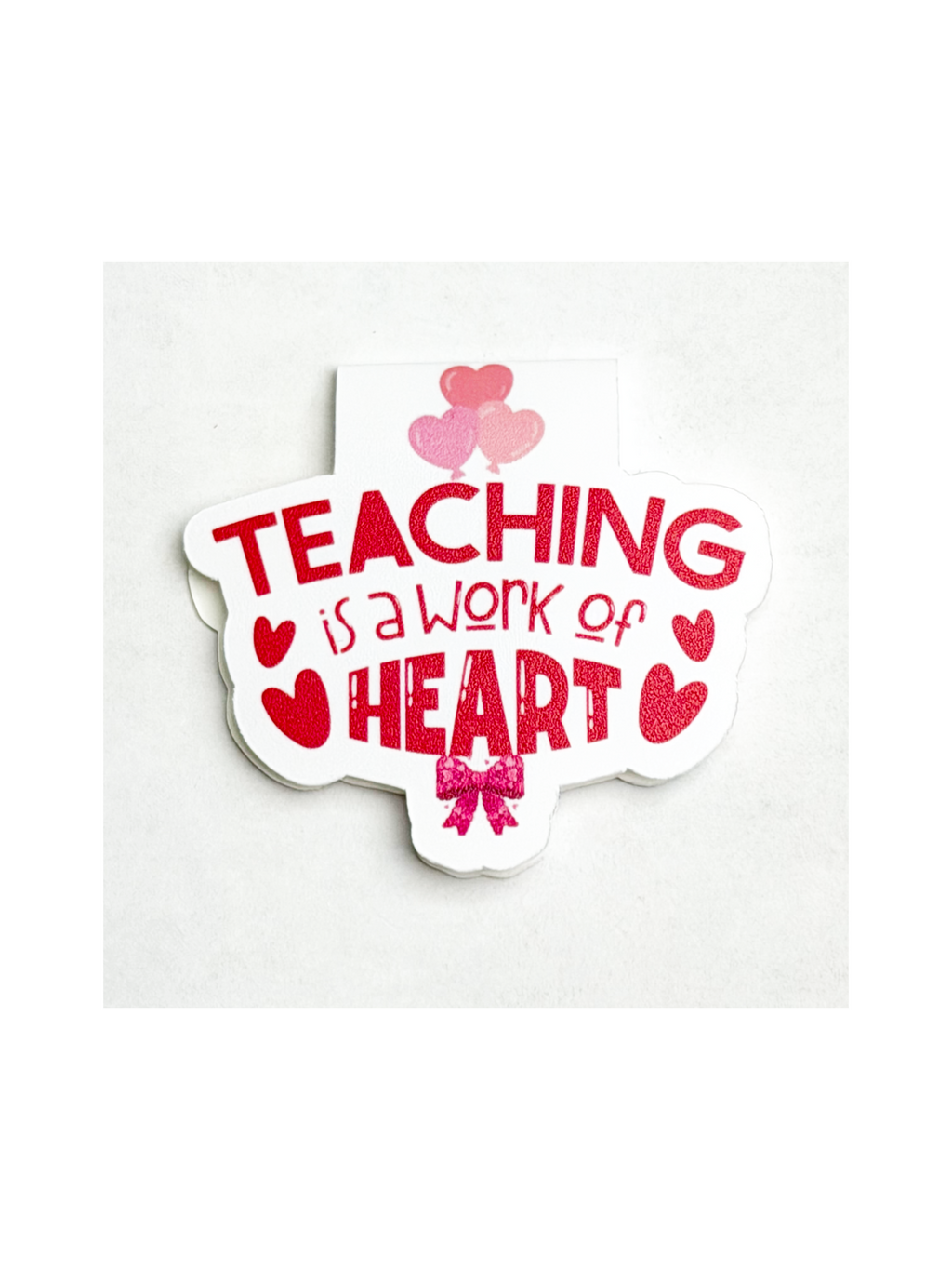 Teaching is a Work of Heart | Premium No-Slip Magnetic Bookmark