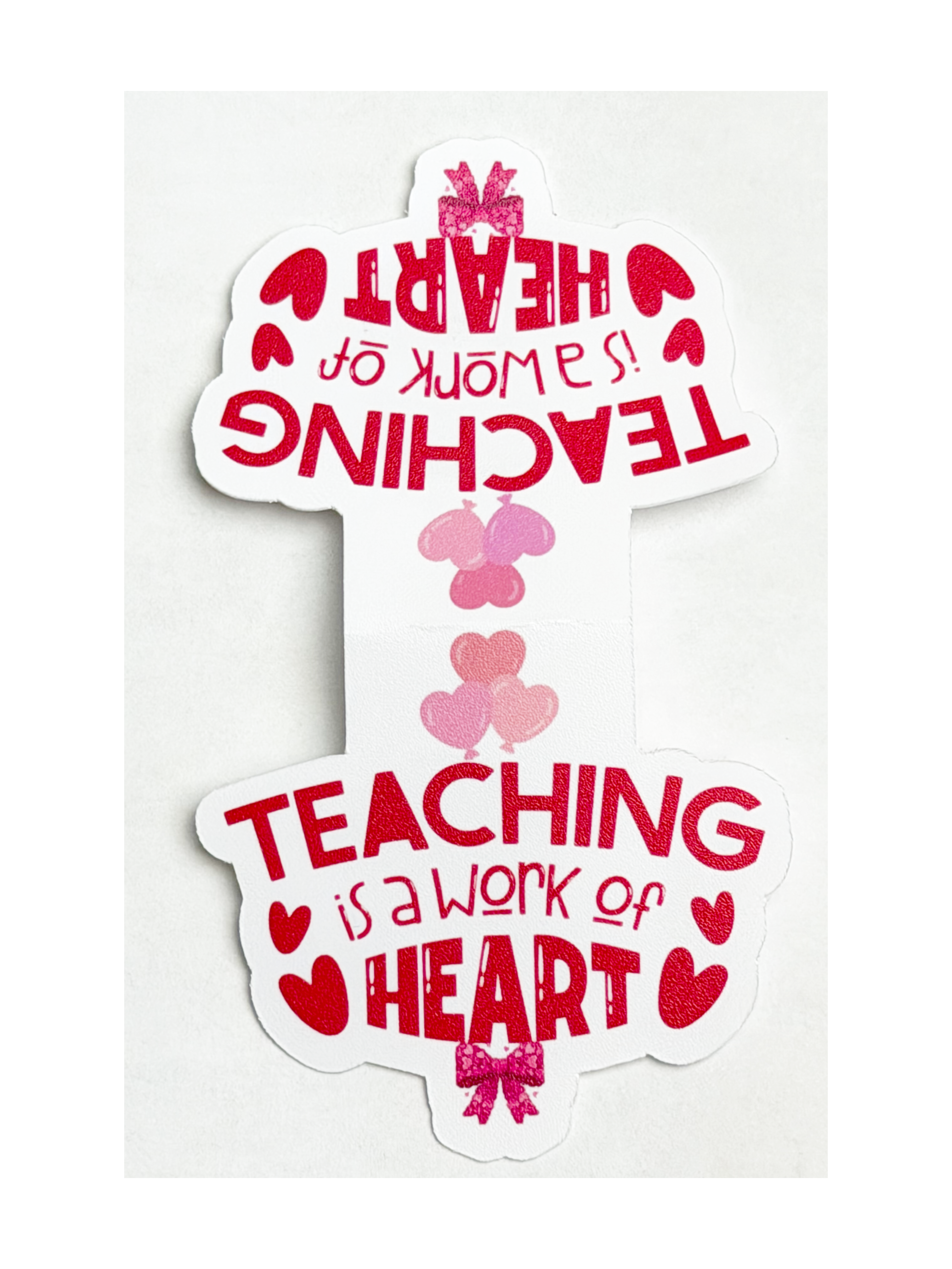 Teaching is a Work of Heart | Premium No-Slip Magnetic Bookmark