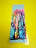"Creative Canvas" Paint Brush Traditional Bookmark