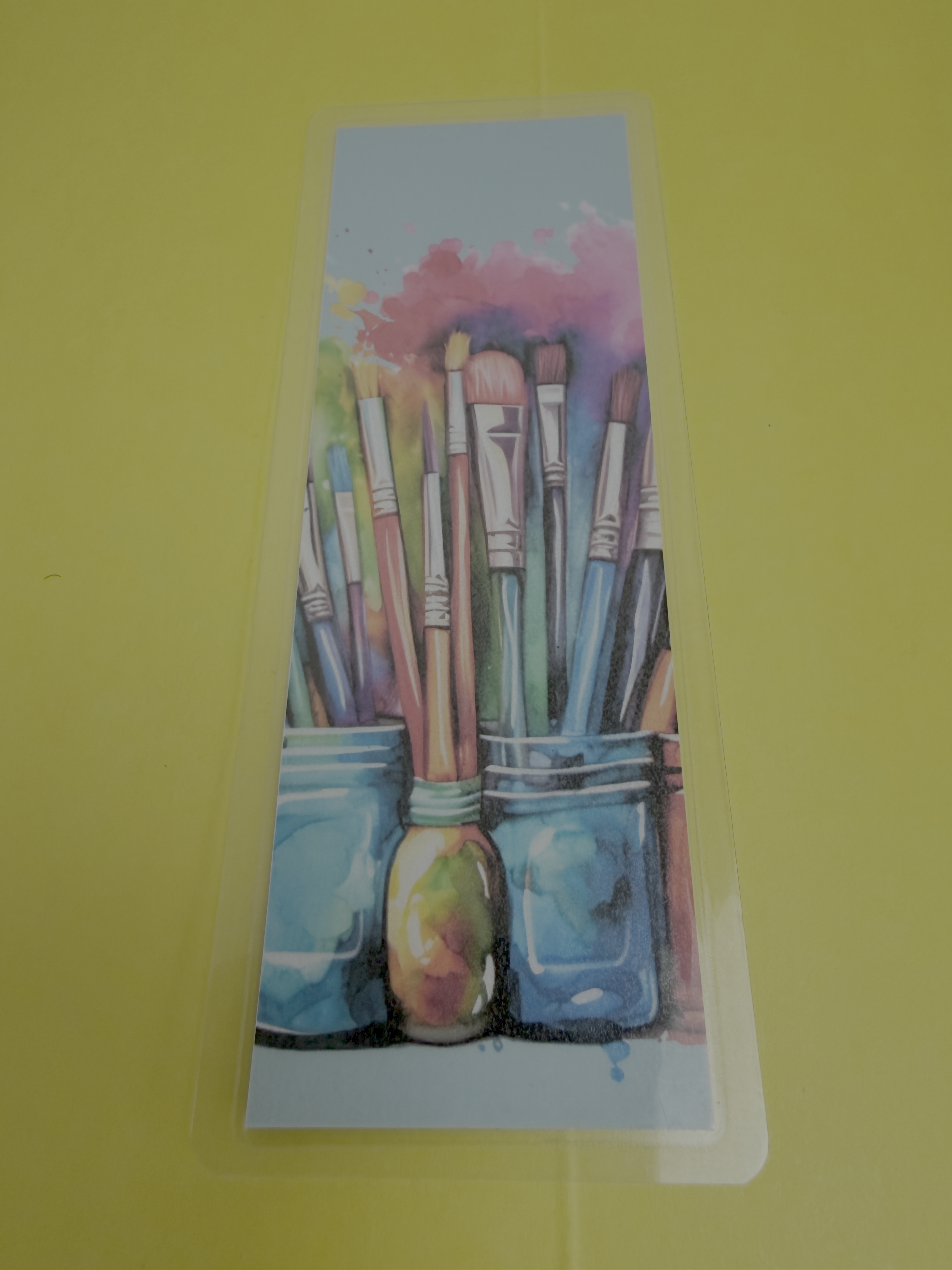 "Creative Canvas" Paint Brush Traditional Bookmark