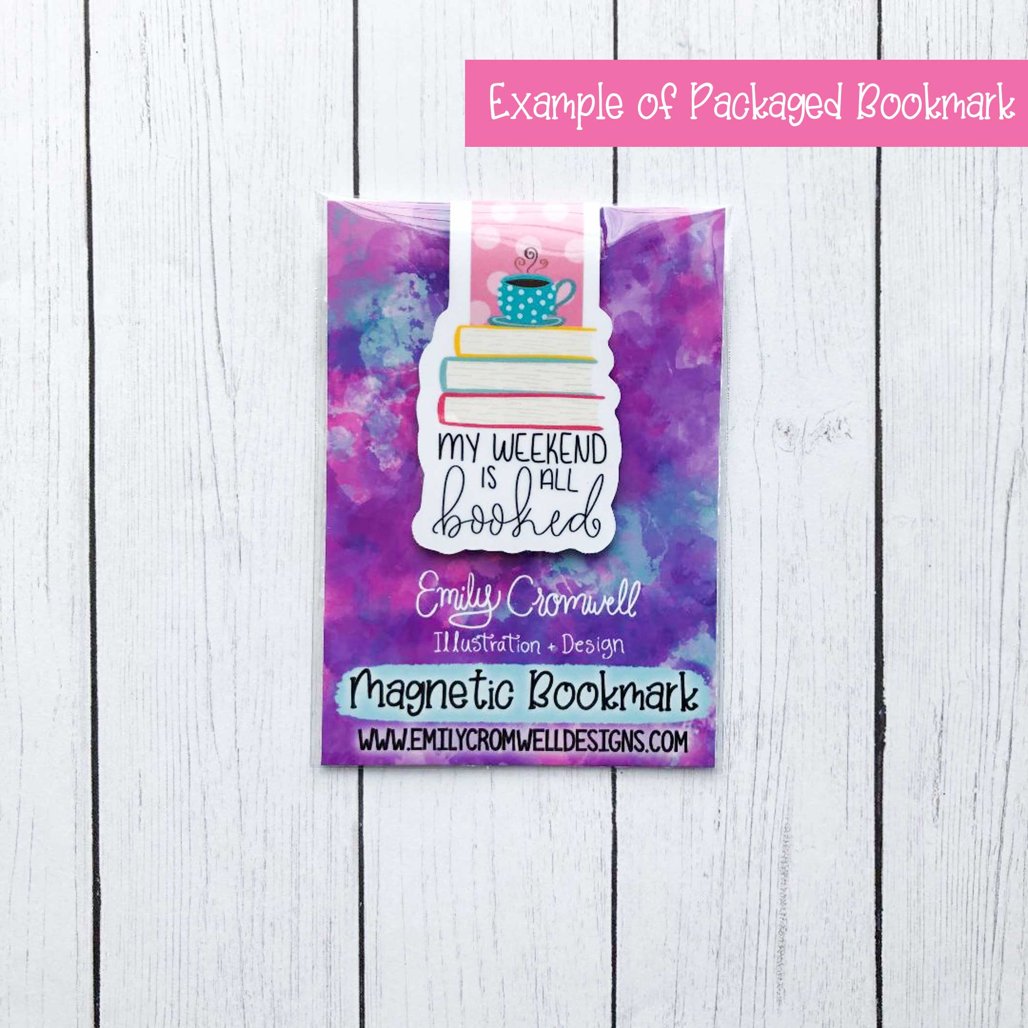 The Floral Anchor: "Just One More Chapter" Magnetic Bookmark