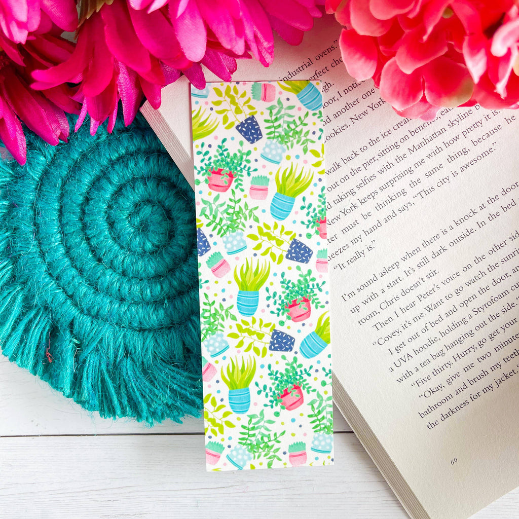 The Growth Anchor: Hand-Lettered Plant Magnetic Bookmark
