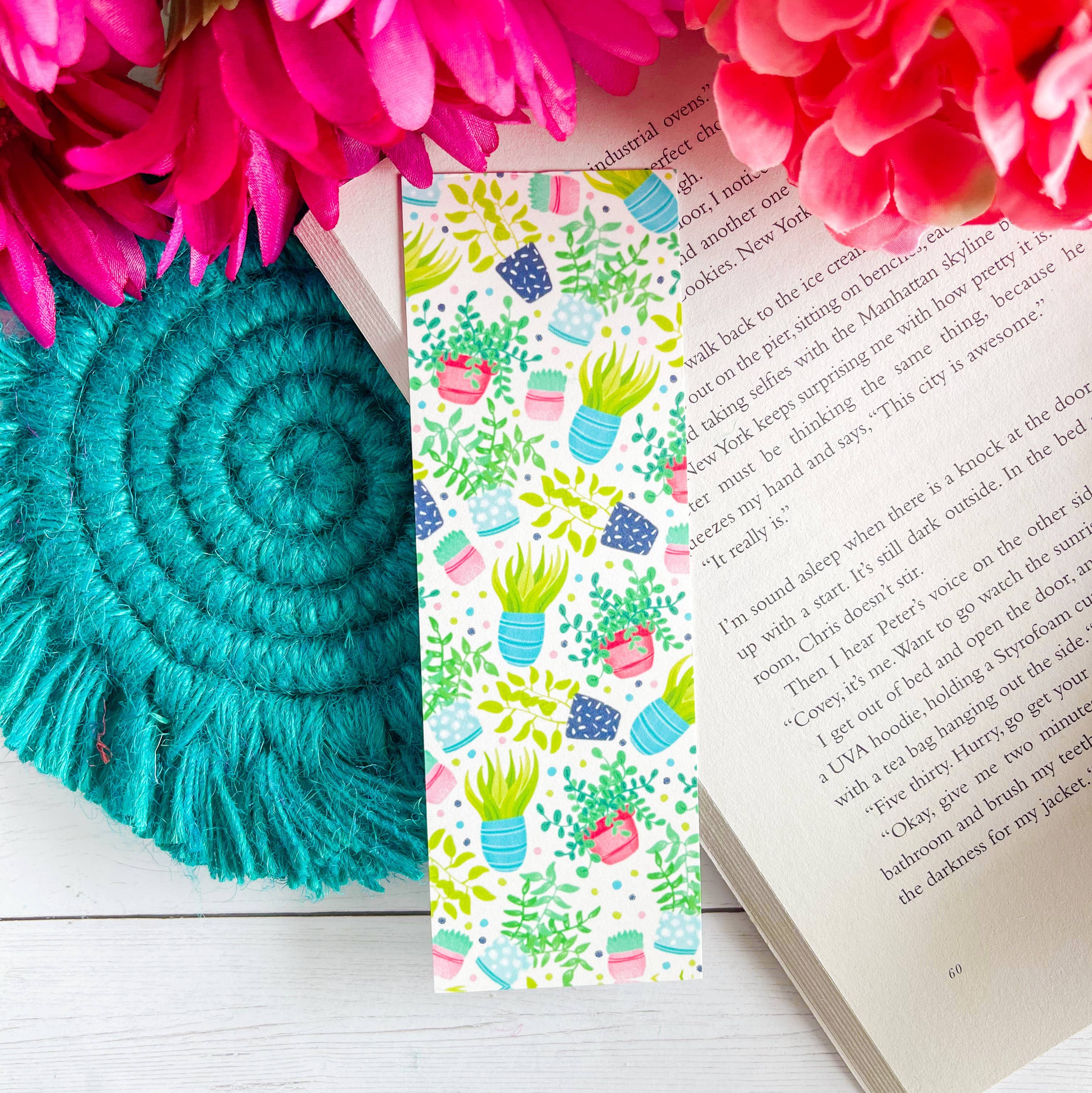 The Growth Anchor: Hand-Lettered Plant Magnetic Bookmark